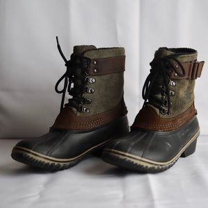Sorel Winter Fancy Lace II - Sage, sz 8